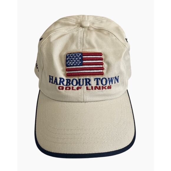 Ahead Harbour Town Golf Links Strapback Hat Embroidered Logo Cap - Picture 1 of 5